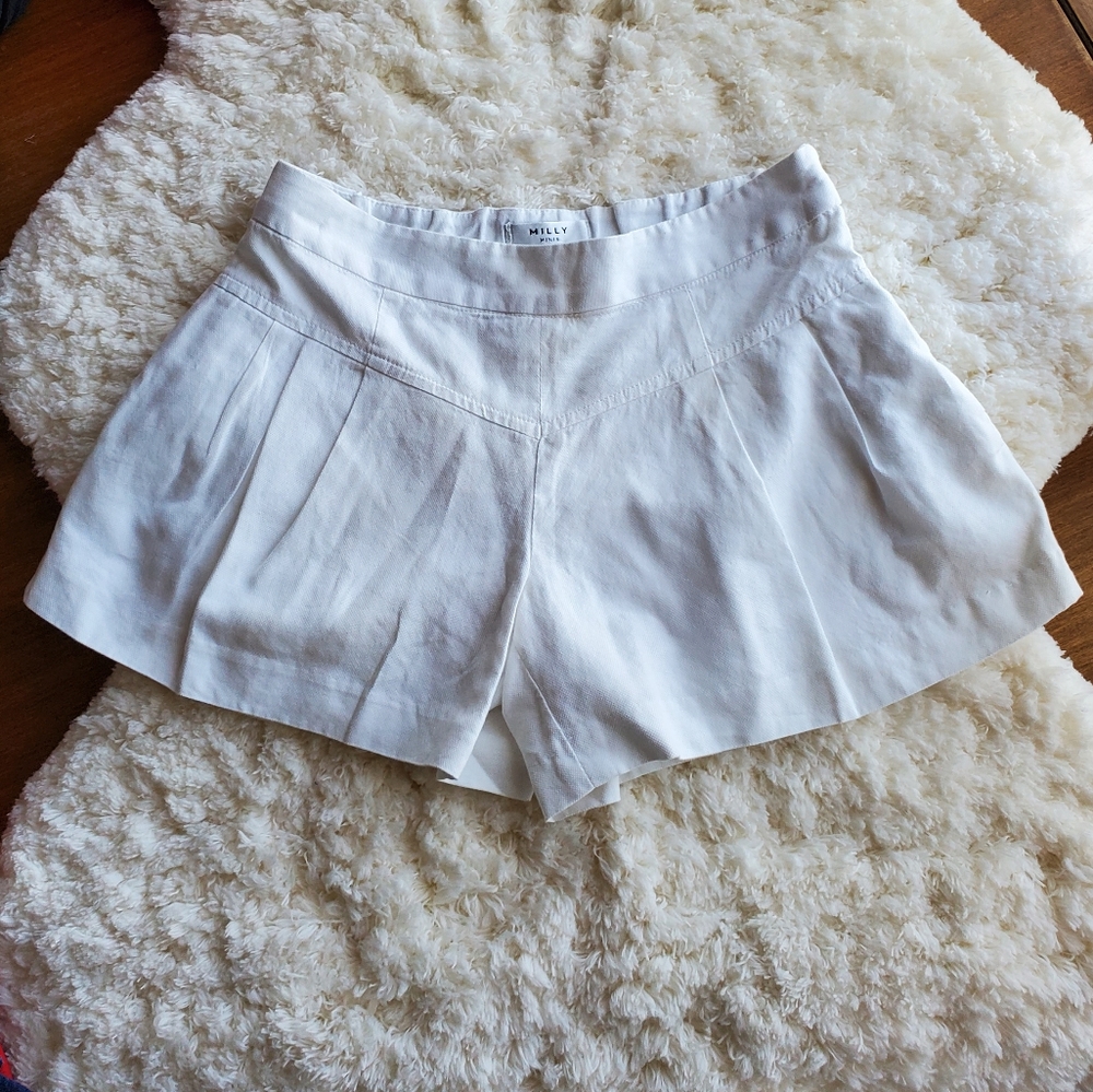 Milly Minis girls white cotton swing shorts